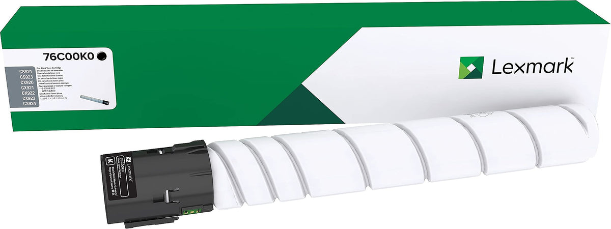 Cartouche de toner noire Lexmark 76C00K0 pour CS92x, CX92x