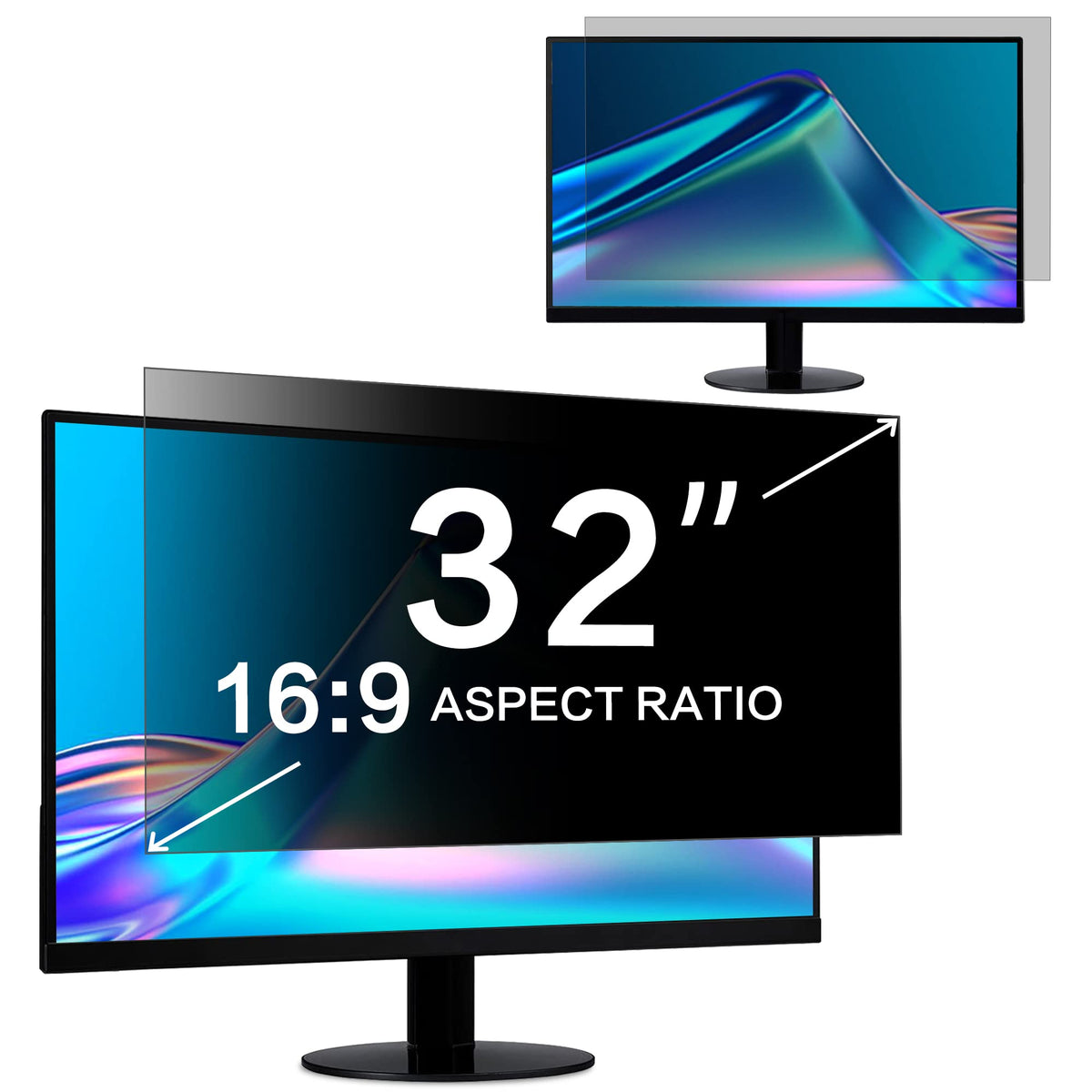 32 Inch Computer Privacy Screen Filter for 16:9 Widescreen Monitor 27.