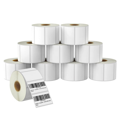6PK LABL PAPR 2X1.25IN DT 8000D Coated PERM Adhsv 1000/R Multi 6