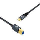 USB B to USB C Printer Cable 3M, USB B 3.0 Type C to Type B for Dockin