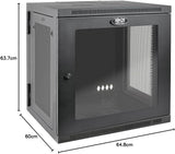 Tripp Lite 12U Wall Mount Rack Enclosure Server Cabinet with Acrylic G