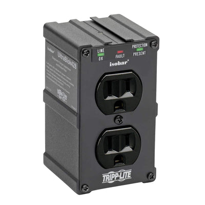 Tripp Lite Isobar Surge Protector Power Strip, 2-Outlet Direct Plug-in