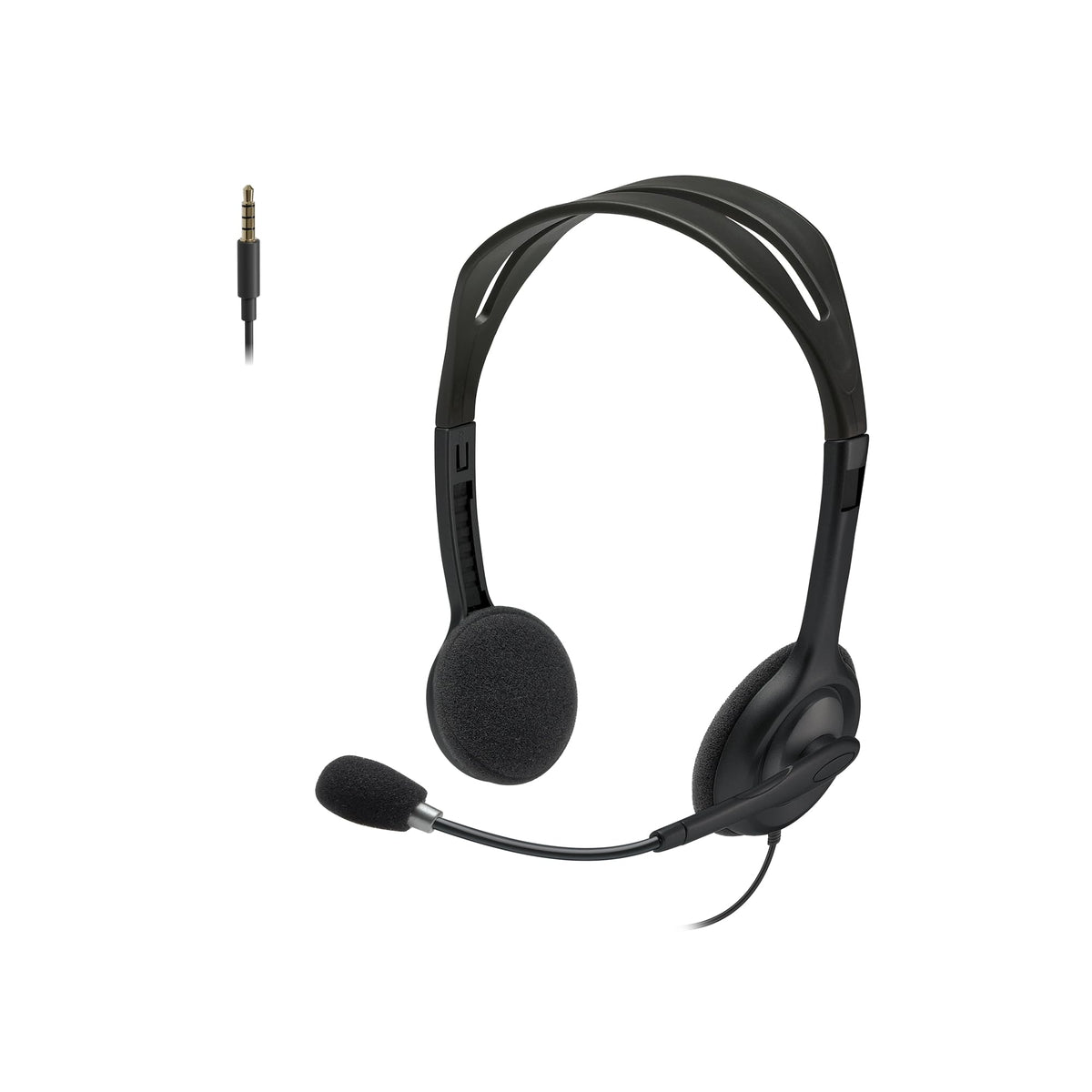 Casque Filaire Logitech H111, Écouteurs Stéréo avec Micro Anti-Bruit