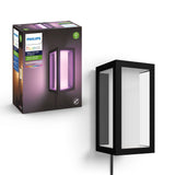 Philips Hue Impress Outdoor Smart Wall Light, Black - 16W, White and C