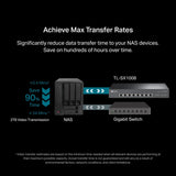 TP-Link TL-SX1008, Switch Ethernet non géré 8 ports 10G/Multi-Gig, D