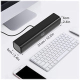 Adesso Xtream S5 USB-Powered Sound Bar Speaker – 10W Stereo Output, Du