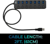 7-ports USB 3.0 Hub with 5V2A