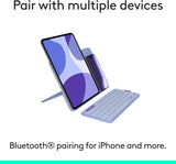 Logitech Flip Folio, Keyboard Case for iPad Pro 11-inch (M4 & M5) & iP