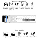 1000BASE-BX BiDi SFP Optical Transceiver Module Compatible with Extrem