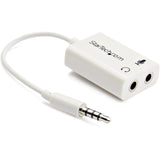 StarTech.com 4 Position Microphone and Headphone Splitter – 3.5 mm – 4