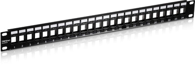 TRENDnet 24-Port Blank Keystone 1U Patch Panel, 1U 19