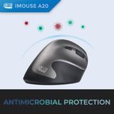Adesso iMouse A20 Ergonomic Wireless Mouse, 1000/1600/2400 DPI, Vertic
