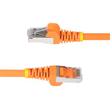10ft Orange CAT6a Ethernet Cable, Snagless RJ45, 10G, 100W PoE, S/FTP, LSZH, 27AWG Pure Bare Copper, 500MHz, Shielded Network Patch Cord