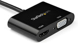 StarTech.com Mini DisplayPort to HDMI VGA Adapter - mDP 1.2 HBR2 to HD