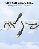 Targus Hyper Silicone USB-C to USB-C 60W (1.5M/5) Charging Cable - White