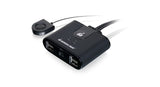 IOGear Commutateur Partage Périphériques 2x4 (GUS402) USB 2.0 Partage 2x4