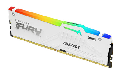 Kingston Fury Beast White RGB 32GB 6000MT/s CL36 DDR5 Expo DIMM | Infr