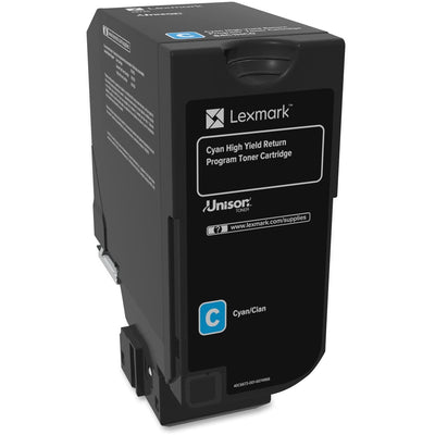 Lexmark 84C1HC0 Cyan High Yield Toner Cartridge