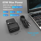 65W 60W USB C Laptop Charger Compatible with Dell Pro 16 13 14 Plus In