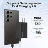 Samsung 65W 3-Port Super Fast Charging Wall Charger, GaN Adapter for S