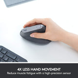 Logitech MX Vertical Wireless Mouse – Ergonomic Design Reduces Muscle