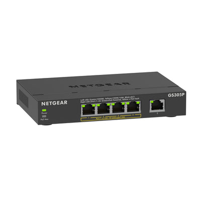 NETGEAR 5-Port Gigabit Ethernet PoE+ Unmanaged Switch (GS305P)