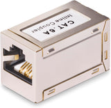 Coupleur RJ45 blindé StarTech, coupleur CAT6A en ligne, femelle à femelle (F/F) brochage T568B, extension de câble Ethernet blindé