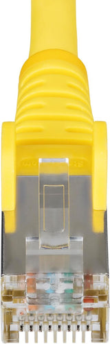 10ft Yellow CAT6a Ethernet Cable, Snagless RJ45, 10G, 100W PoE, S/FTP, LSZH, 27AWG Pure Bare Copper, 500MHz, Shielded Network Patch Cord