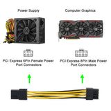 J&D 6 Pin to 8 Pin PCIe Express (PCIe) Graphics Video Card Power Cable