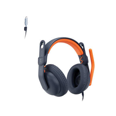 Logitech Zone Learn Wired Headsets for Learners, Comfortable and Adjus