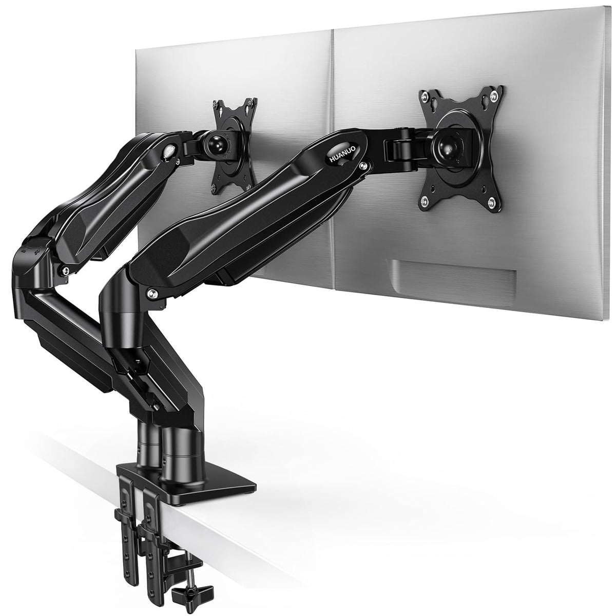Triple Monitor Desktop Stand Steer F/UP to 27IN Monitors