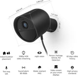 Philips Hue Secure Wired Smart Home Security Camera, Black - 1 Pack -