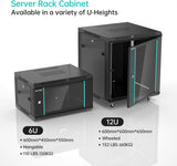 MT-VIKI Armoire serveur mural 6U rack réseau aéré, 17