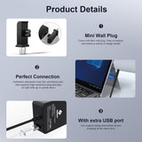 Chargeur 65W Surface pour Microsoft Surface Pro 11/10/9/8/7+/7/6/5/4/3/X