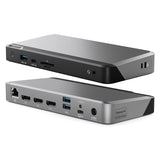 Station d'accueil universelle ALOGIC Triple Écran 4K DX3 avec 100W pour Ordinateur Portable