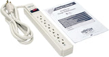 Tripp Lite 6-Outlet Surge Protector Power Strip, 6 Foot / 1.8 M Cord