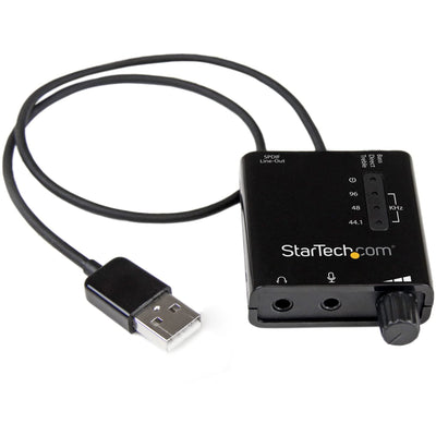 StarTech.com USB Stereo Audio Adapter External Sound Card with SPDIF D