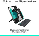 Logitech Flip Folio, Keyboard Case for iPad Pro 13-inch (M4 & M5) & iP