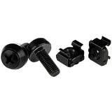 StarTech 50-Pack M6 12mm Screws, Square Hole Cage Nuts and Installatio