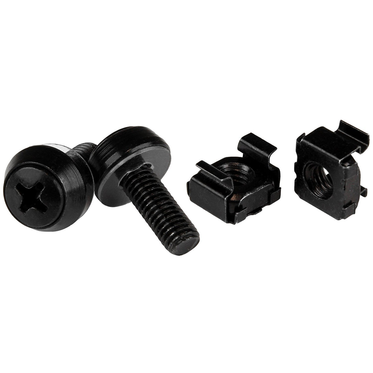 50 sachets de vis de fixation M6 et écrous cages M6 M6X12MM noirs