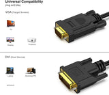 Active DVI-D to VGA, Benfei DVI-D 24+1 to VGA 6 Feet Cable Male to Mal