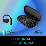 Adesso Xtream T4 Open-Ear Bluetooth 5.3 Wireless Earbuds with Touch Co