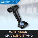 Adesso NuScan 2700R Scanner Code-barres 1D 2D sans Fil avec Socle de Recharge