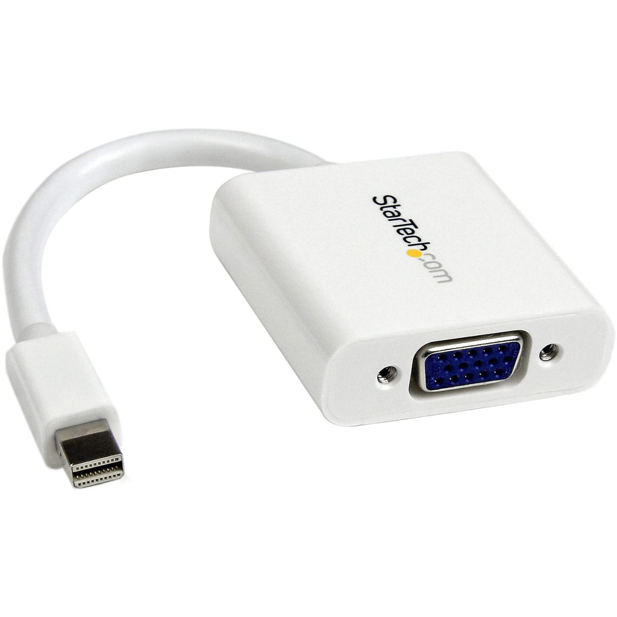 StarTech.com Mini DisplayPort to VGA Adapter – White – 1080p – Thunder