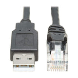 Tripp Lite U009-006-RJ45-X USB-A to RJ45 Rollover Cable 6ft