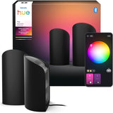 PHILIPS Hue Play Smart Wall Washer, 2-Pack, Black, White & Color LED L