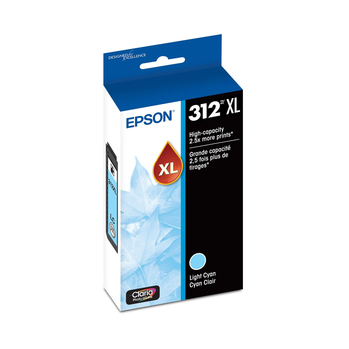 EPSON 312 Claria Photo HD Ink High Capacity Light Cyan Cartridge (T312