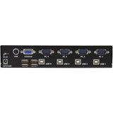 StarTech.com 4 Port Professional VGA USB KVM Switch with Hub - 1U Rack