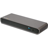 StarTech.com Thunderbolt 3 Dock, Dual Monitor 4K 60Hz TB3 Laptop Docki