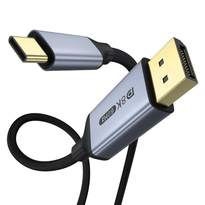 6.6FT USB C to Displayport 1.4 Cable Bidirectional 8K 30HZ